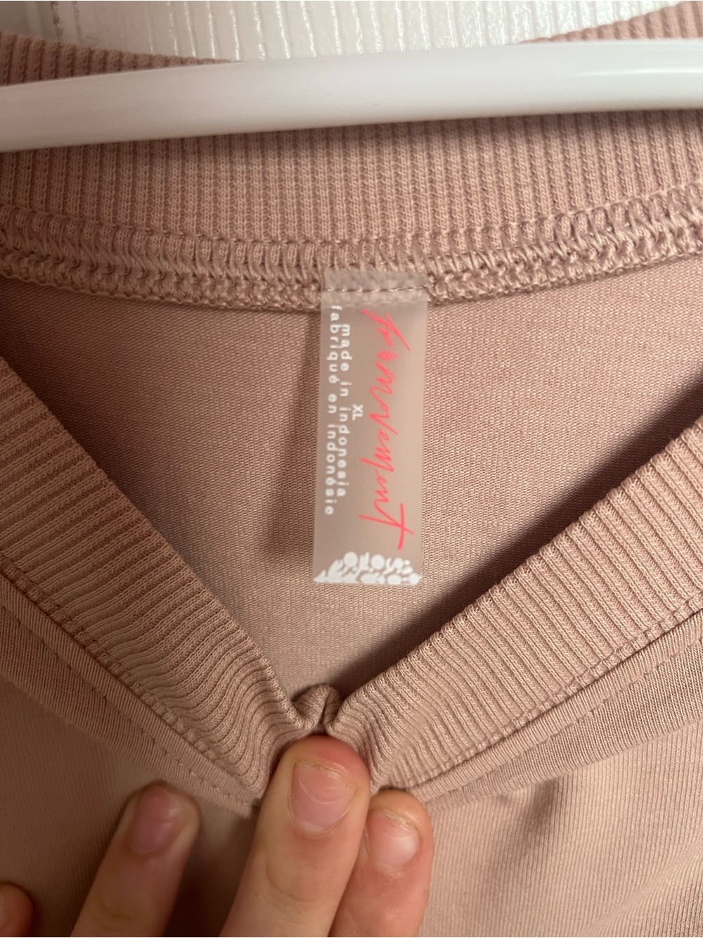 Free People Cropped Short Sleeve Top in Dusty Rose - Picture 3 of 5